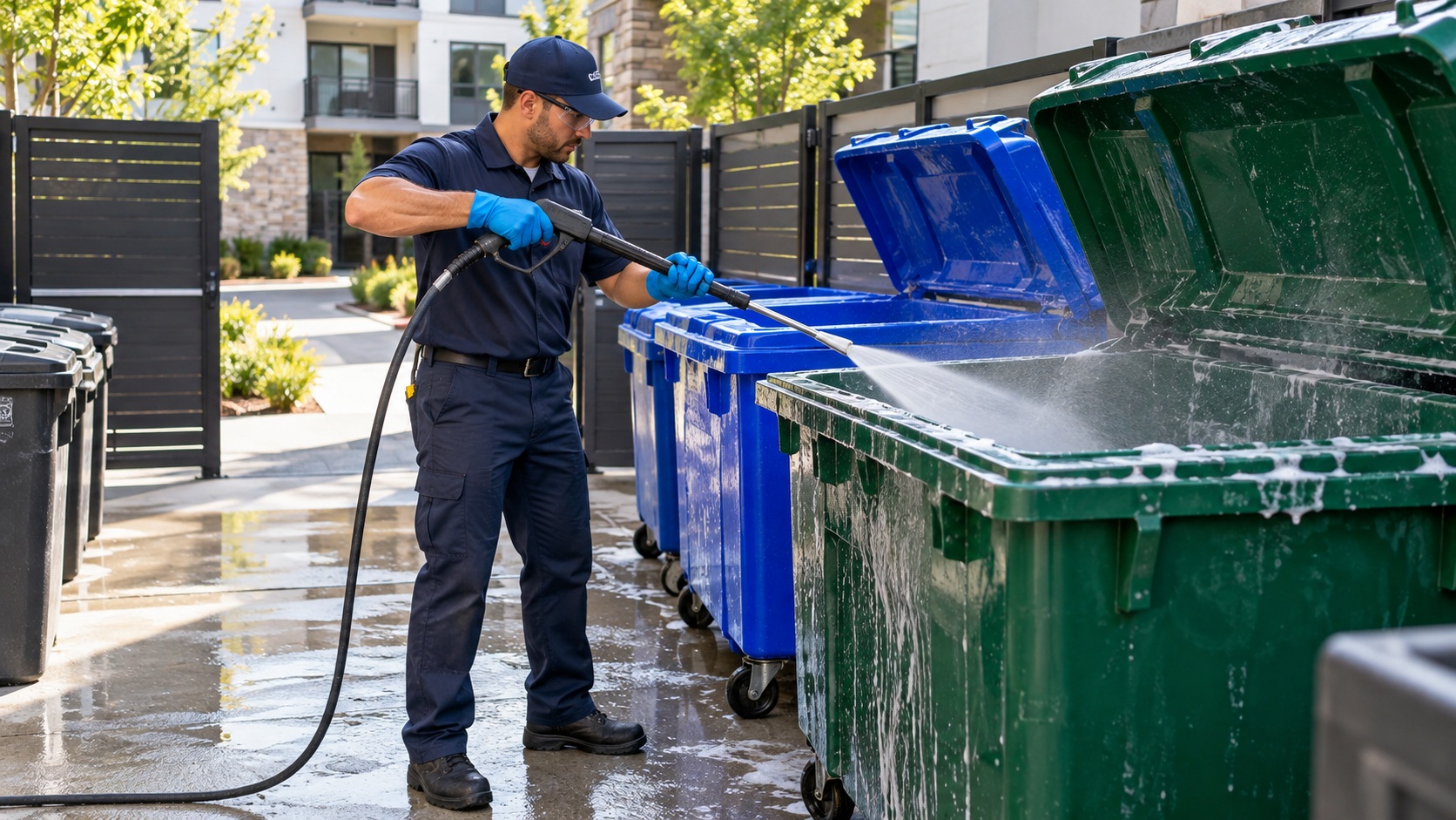 Trash & Recycling Bin Cleaning service